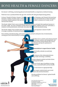 Bone Health and Female Dancers Poster